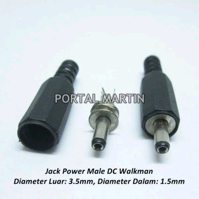 Jack Power DC Male Walkman 3.5mm - Konektor DC