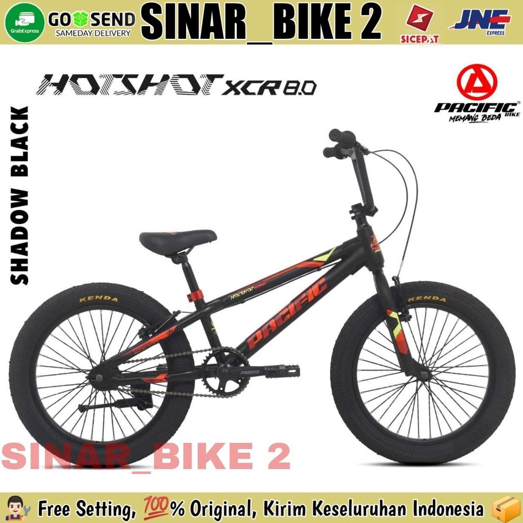 Sepeda Anak Laki 20 Inch BMX HOTSHOT XCR 8.0 Ban Jumbo 3.0