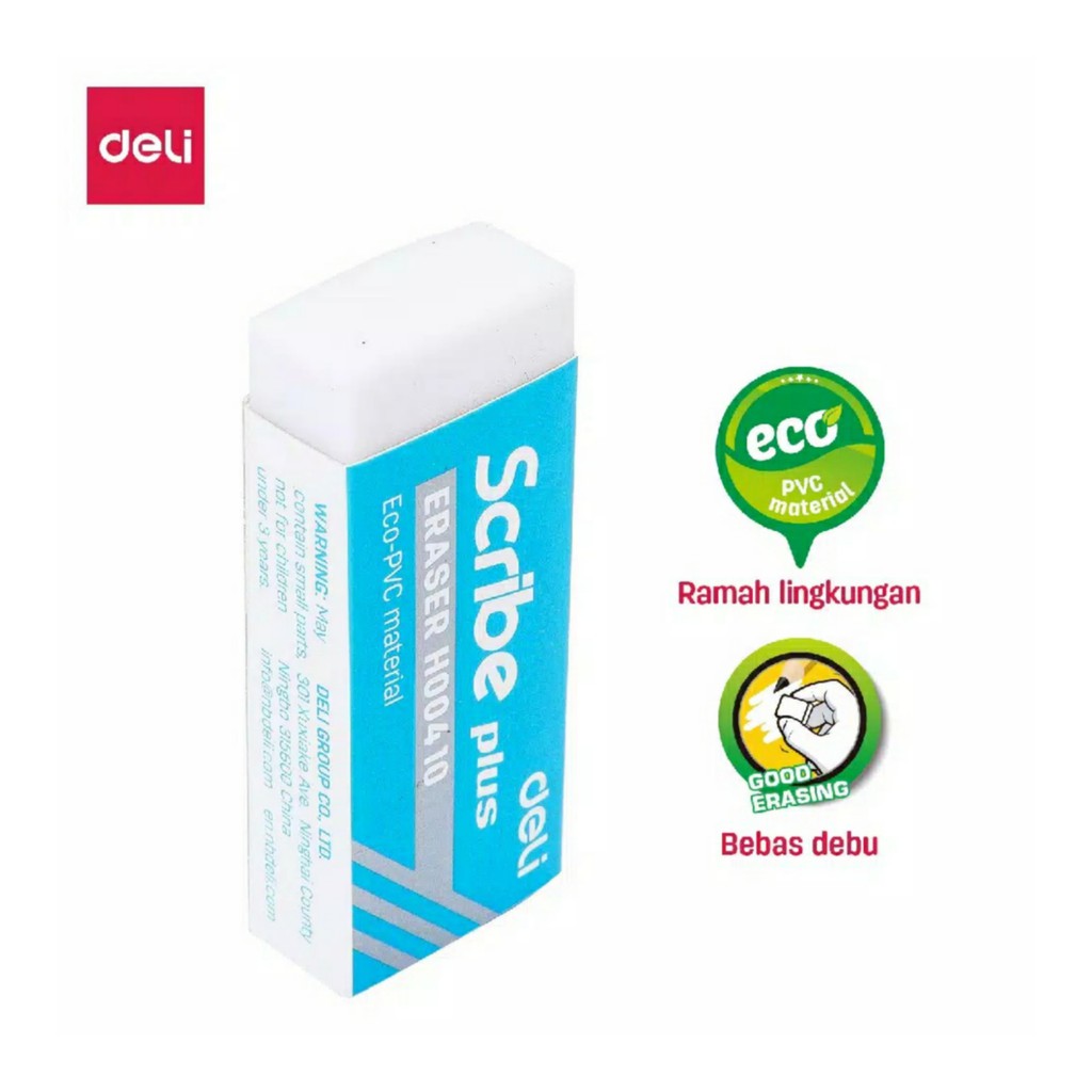 

PENGHAPUS PENSIL PUTIH PENGHAPUS ERASER DELI STIP PENSIL PUTIH BERSIH BESAR H00410