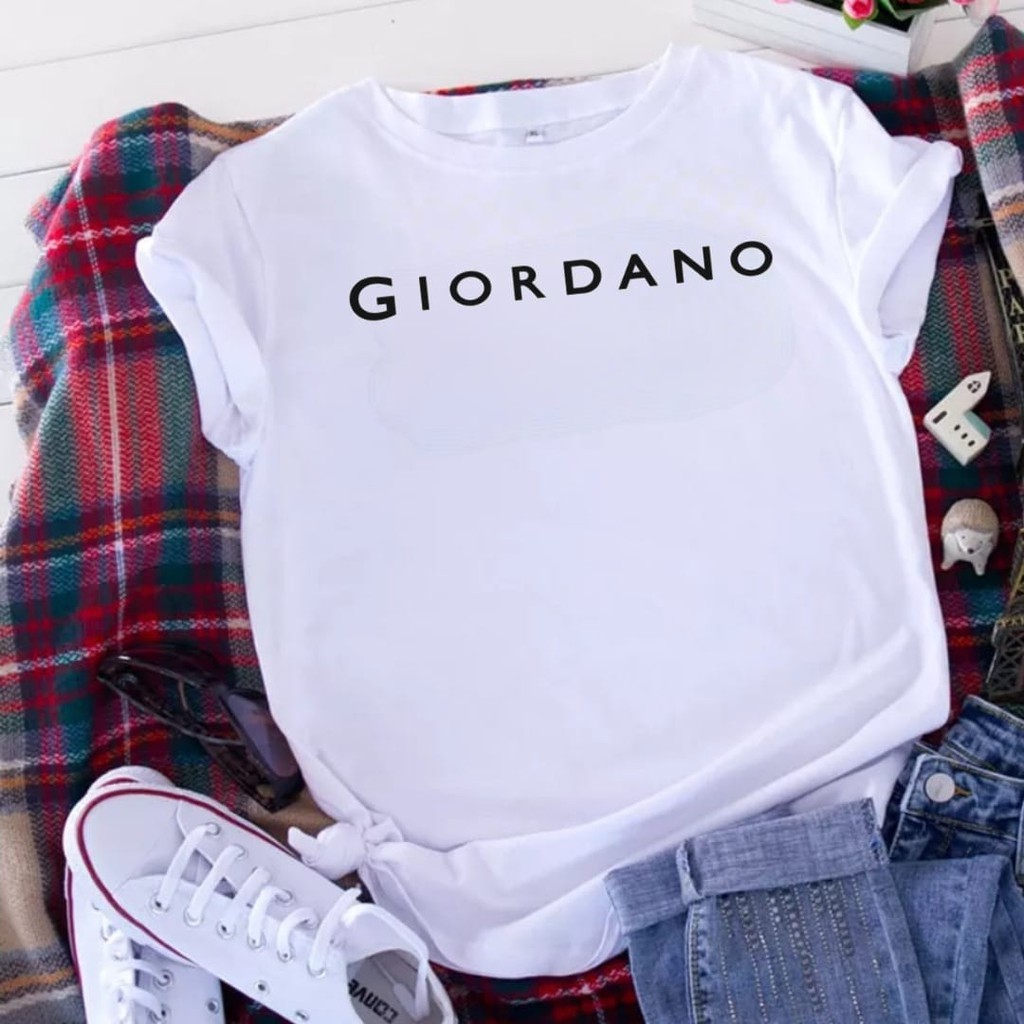 Kaos Wanita GD122 / Kaos Katun Combed 30s / Atasan Wanita / Kaos Wanita / Baju Wanita - KF-Putih