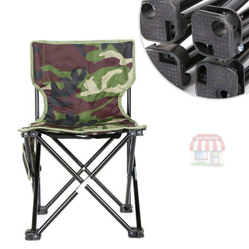 GS8 Kursi Lipat Portable Memancing Outdoor Camping Fishing Chair 33x33x53CM AEF AAN147 - Camouf