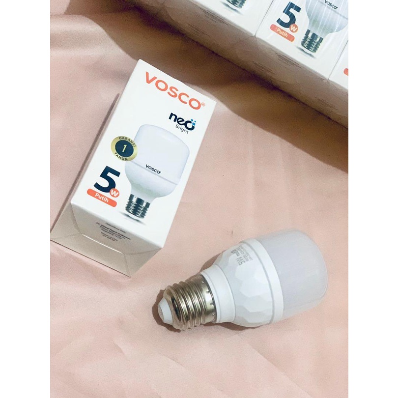 led kapsul 5w merk vosco putih / BULB LED vosco