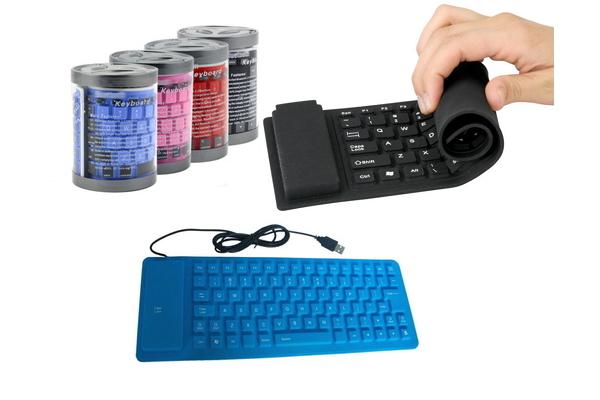 Keyboard Flexible USB / Keyboard Gulung Anti Air