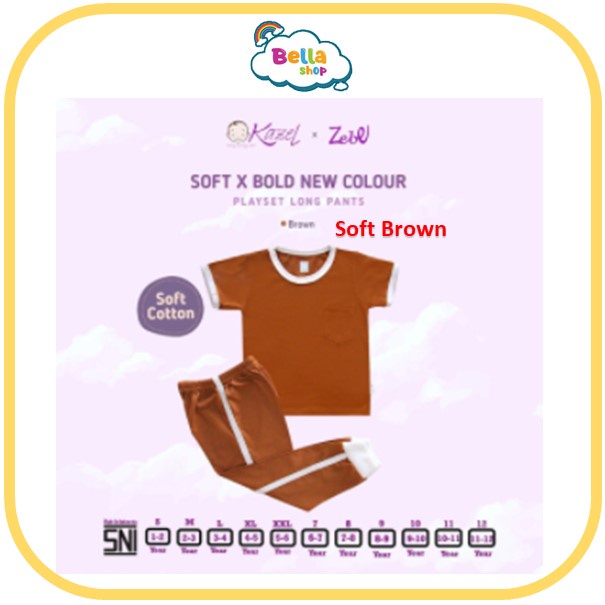 Kazel Playset Soft Bold New Colour Playset Long Pants Zebe Playset Longpants Unisex - BELLA SHOP