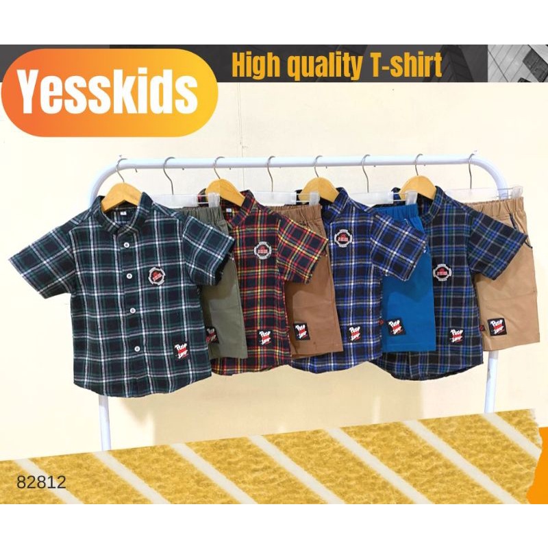 GROSIR 3PCS SETELAN YESS KIDS 82812