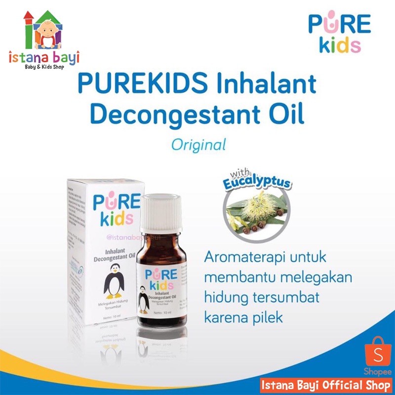 Pure kids Inhalant Original 10 ml - Inhalant anak/Obat flu anak