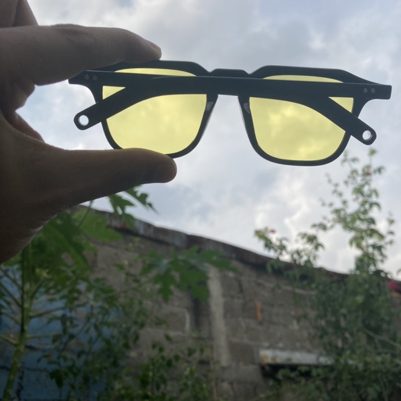 HARUKI SUNGLASSES - BLACK YELLOW