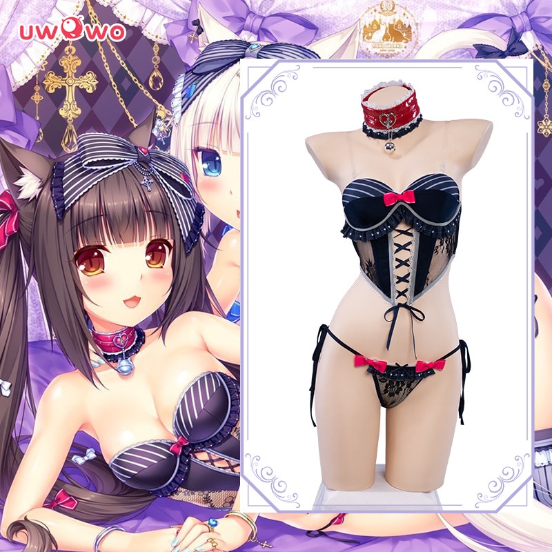 PREORDER 【Only S.M】UWOWO Chocola Vanilla Cosplay Costume Sexy Lingerie Swimsuit Cosplay Anime Game N