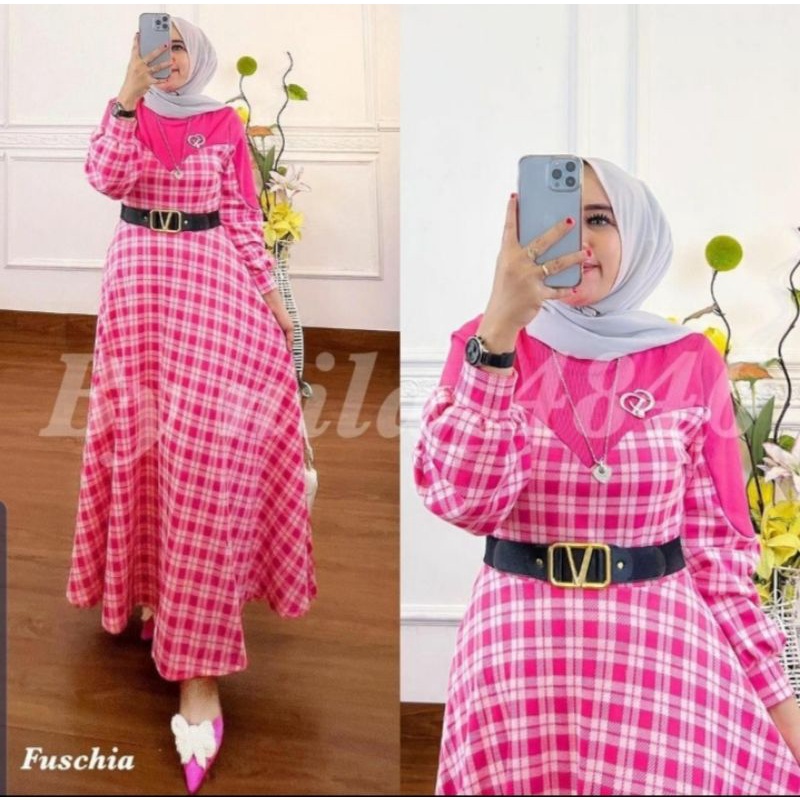 NABILA MIDI DRESS BY EXTU