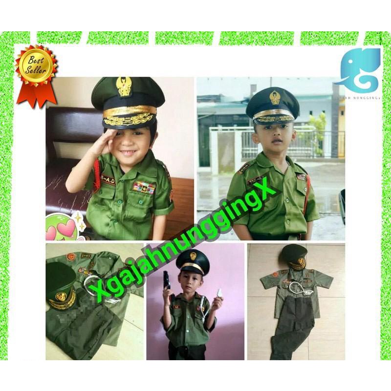 Baju PDH TNI | Seragam Tentara Anak | Baju PDH Anak | Seragam PDH TNI Tentara | murah Bandung