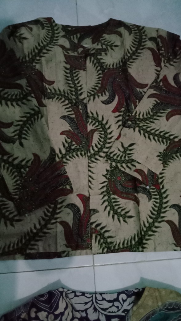 Batik Dolby Dolbi Dobby Doby Tenun Sutra Tulis Katun Atbm Baron Atasan Batik Wanita Sogan Srg308