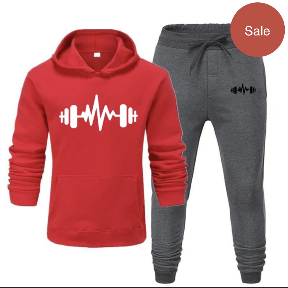 Setelan Celana Jogger &amp; Jumper Hoodie BARBEL GYM II Set sweater Hoodie dan Celana Joger Panjang II SIZE M- XL ( Pria &amp; Wanita )