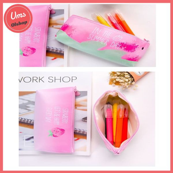 

TP003 Tempat Pensil Strawberry - StrawberryMyFav