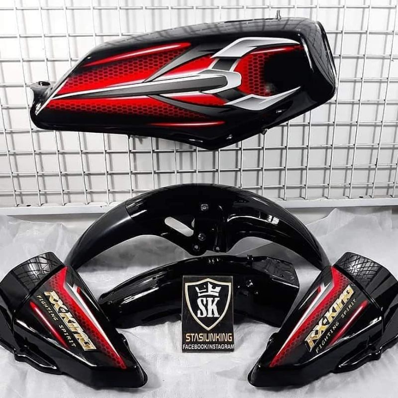 body set rx king rxking rx series 2007 2008 original hitam merah