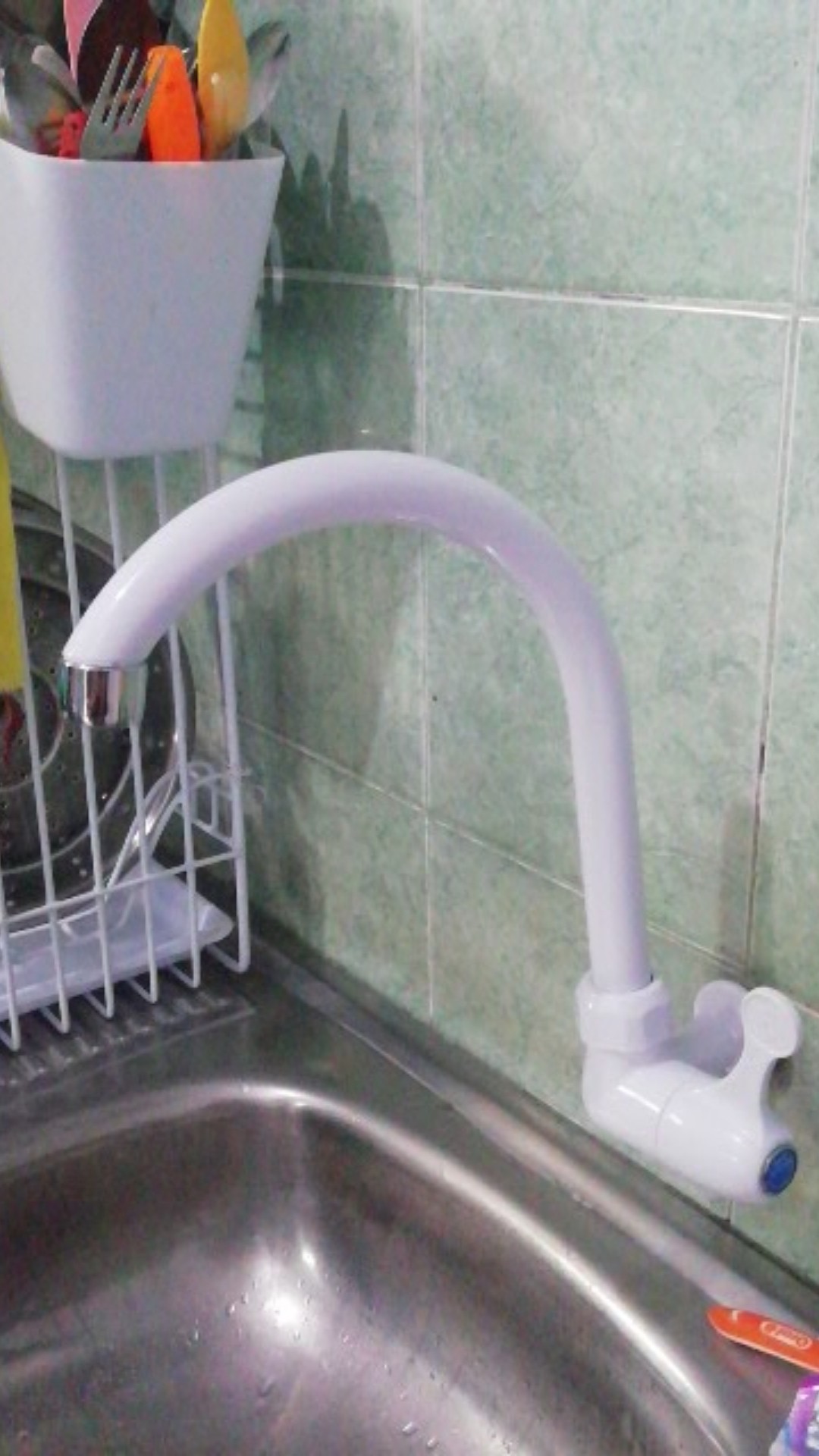 Kran Air Angsa Soligen Plastik Pvc Engkol -keran Air  Bagus Murah - Kran Bak Cuci Piring - Keran Bak