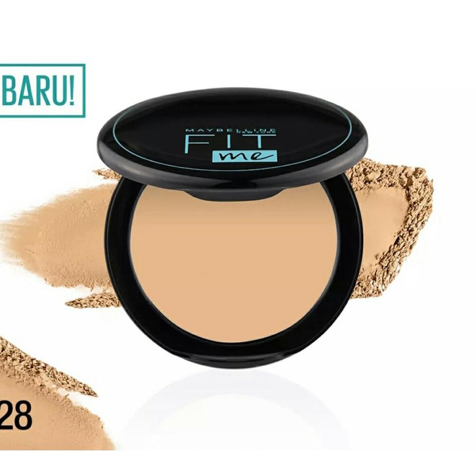 (H63971< ORIGINAL Maybelline Fit Me Matte + Poreless Compact Powder Bedak