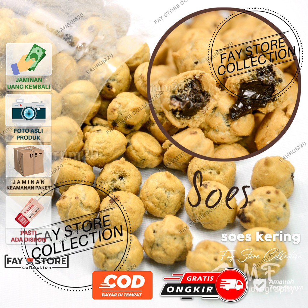 

SOES KERING COKLAT / KUE SOES / KUE SUS KERING / SUS COKLAT / KUE SUS KERING COKLAT LUMER 1 KILO