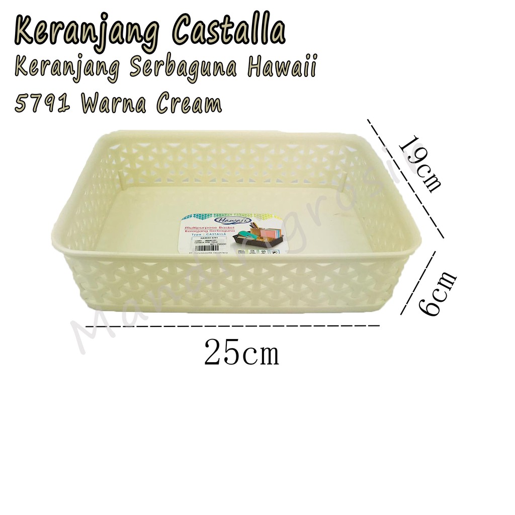 Keranjang * Castalla * Hawaii 5791 * Serbaguna * Cream