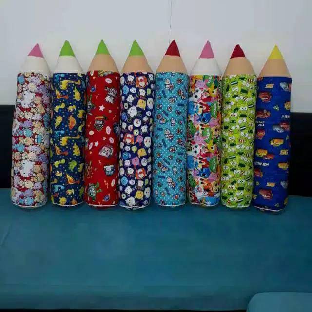 Bantal pencil isi silikon produk brendis..