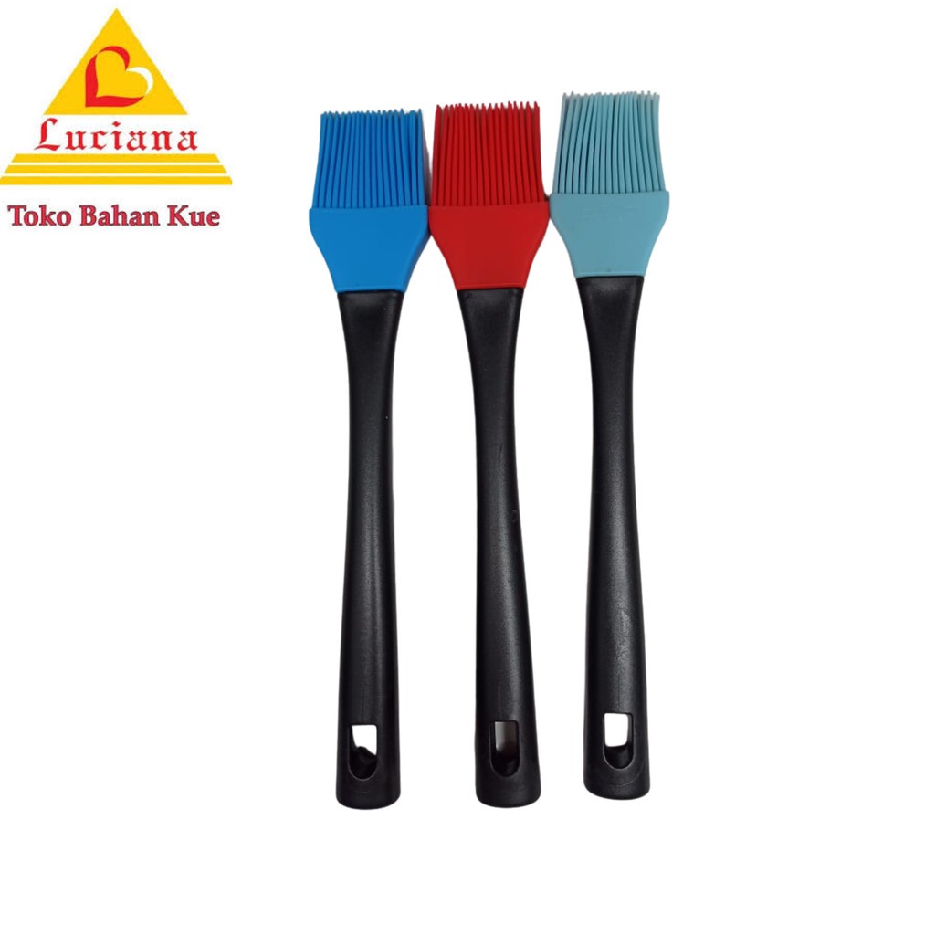 Kuas Silicone Food Brush Gagang Hitam 25cm