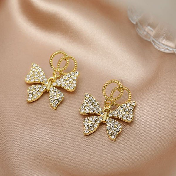 anting kupu kupu s925 circle butterfly earrings (1h3) jan246