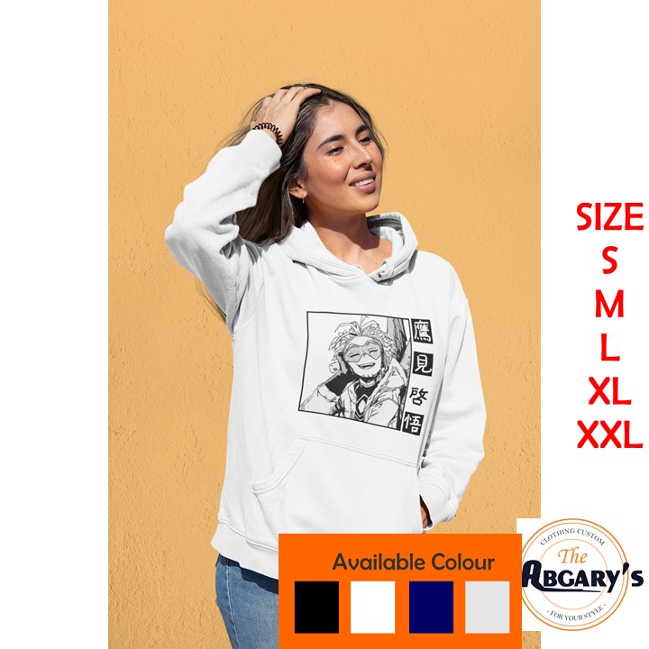 HOODIE ANIME PULLOVER JUMPER HAWKS KEIGO TAKAMI MHA BNHA SWETER WANITA KEKINIAN