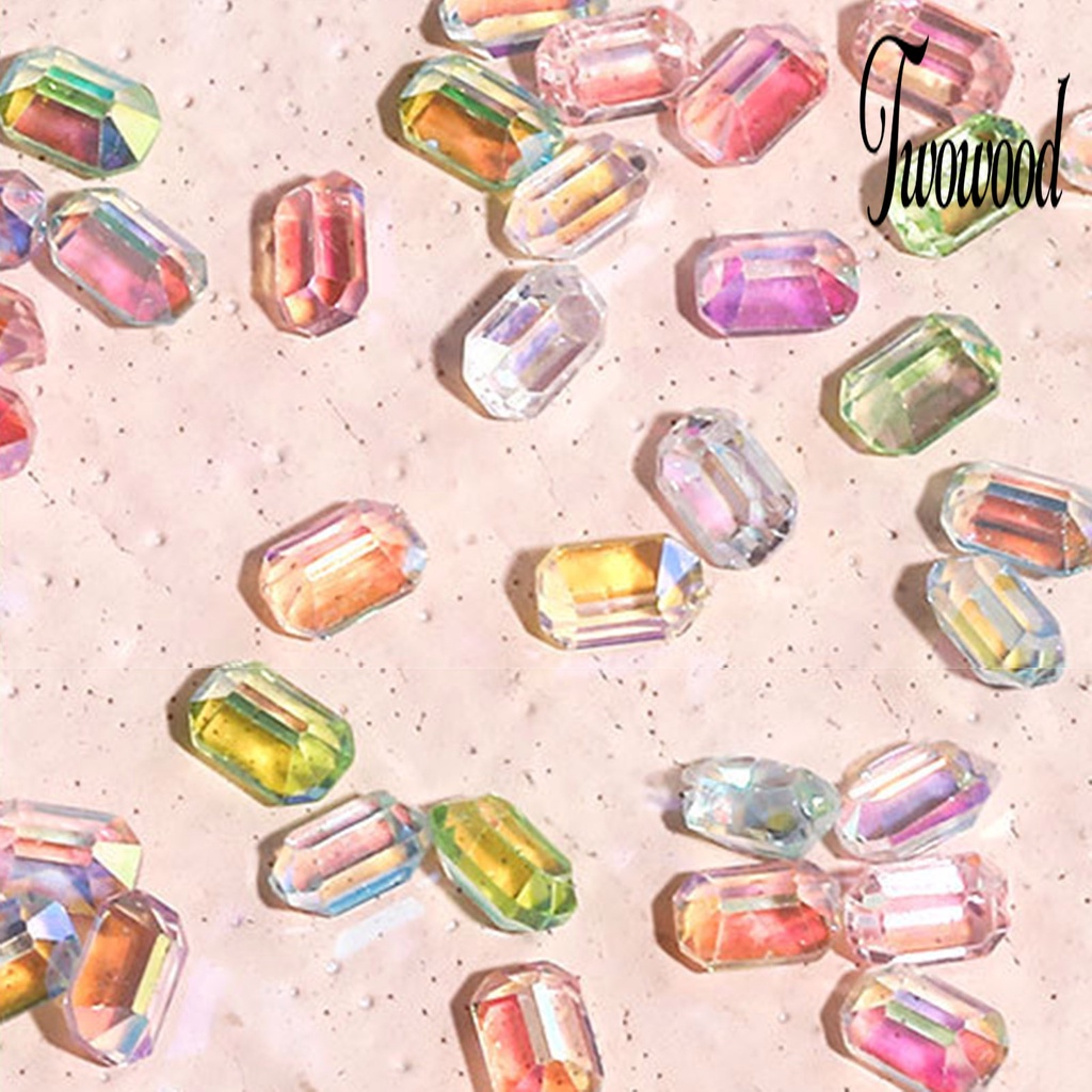 30 Pcs Ornamen Perhiasan 3D Bahan Resin Warna-Warni Tahan Air Untuk Dekorasi Nail Art