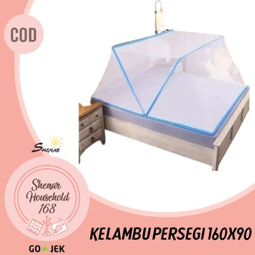 SHENAR ,  KELAMBU SQUARE LIPAT 160X190 KELAMBU PERSEGI ANTI RIBET ANTI NYAMUK KELAMBU PERSEGI MODEL IMPORT MODERN KELAMBU TIDUR KAMAR UNIK LIPAT VIRAL  - BISA COD