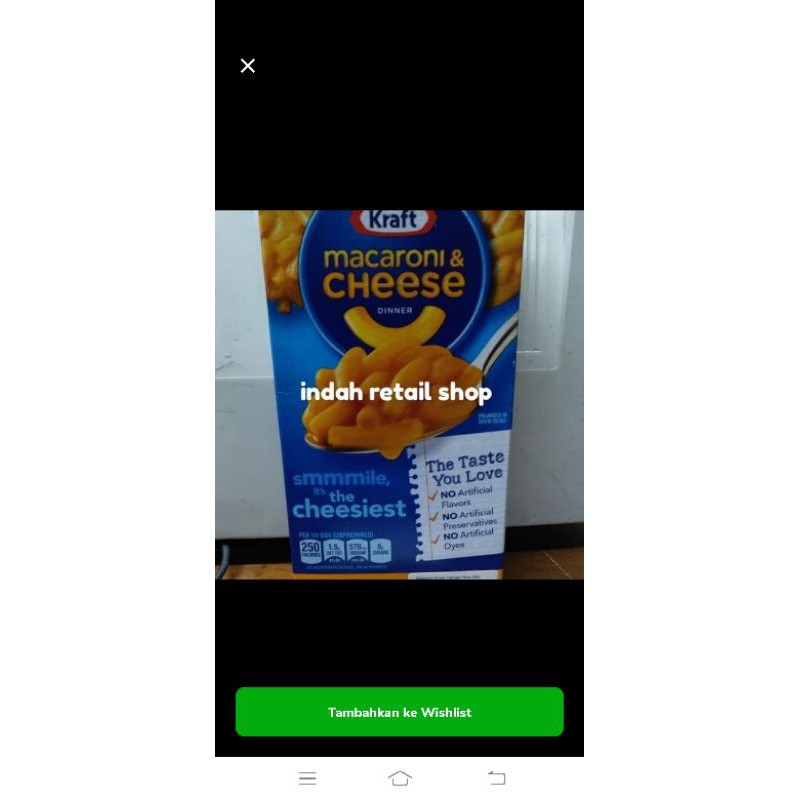 

Kraft Macaroni & Cheese Dinner Original 200gr
