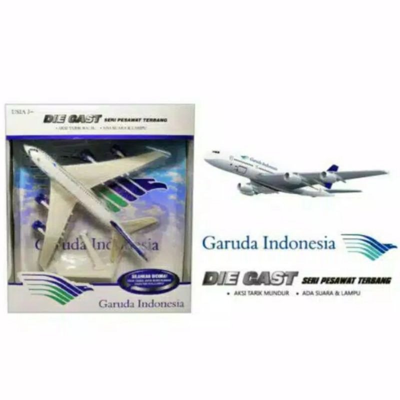 MAINAN DIECAST PESAWAT GARUDA