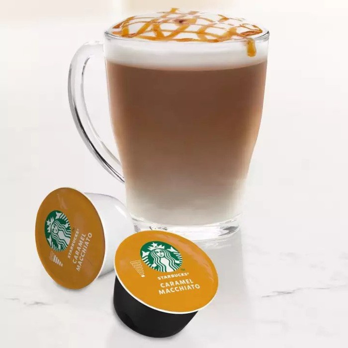 

Kopi - Starbucks Caramel Macchiato By Nescafe Dolce Gusto Coffee Capsules