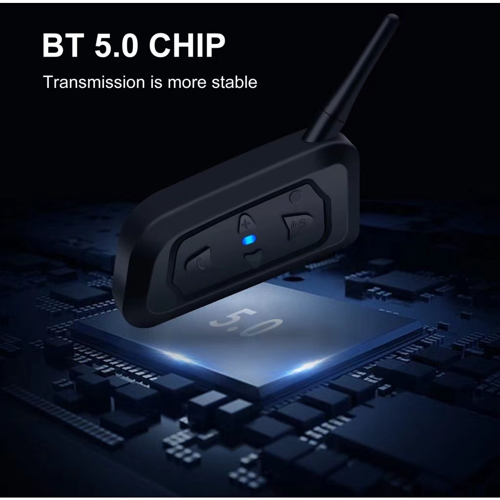 V5 Headset bluetooth helm waterproof MUSIK / FM RADIO / GPS /TELEPONAN-3