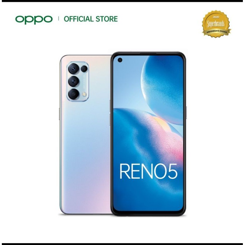 OPPO Reno5 8GB/128GB [50W SuperVOOC, Quad Camera, NFC Supported, Dual-View Video]