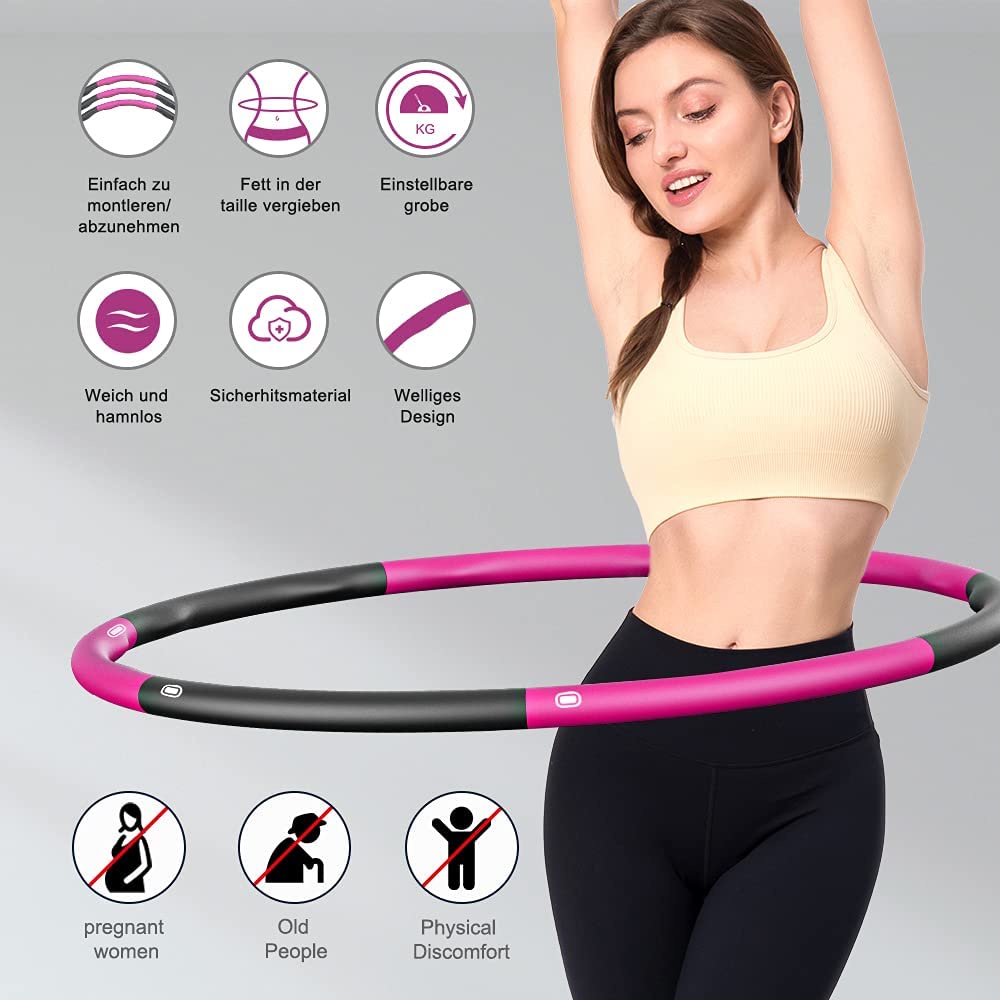 PROMO Alat Olahraga Fitnes  Hula Hoop Free Tali Skipping Alat Pengecil Pinggang -Termurah