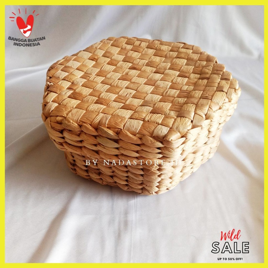 Box Enceng Gondok  / Keranjang Enceng / Parcel / kotak Hantaran / Hampers / Keranjang Parcel / Keranjang Anyaman