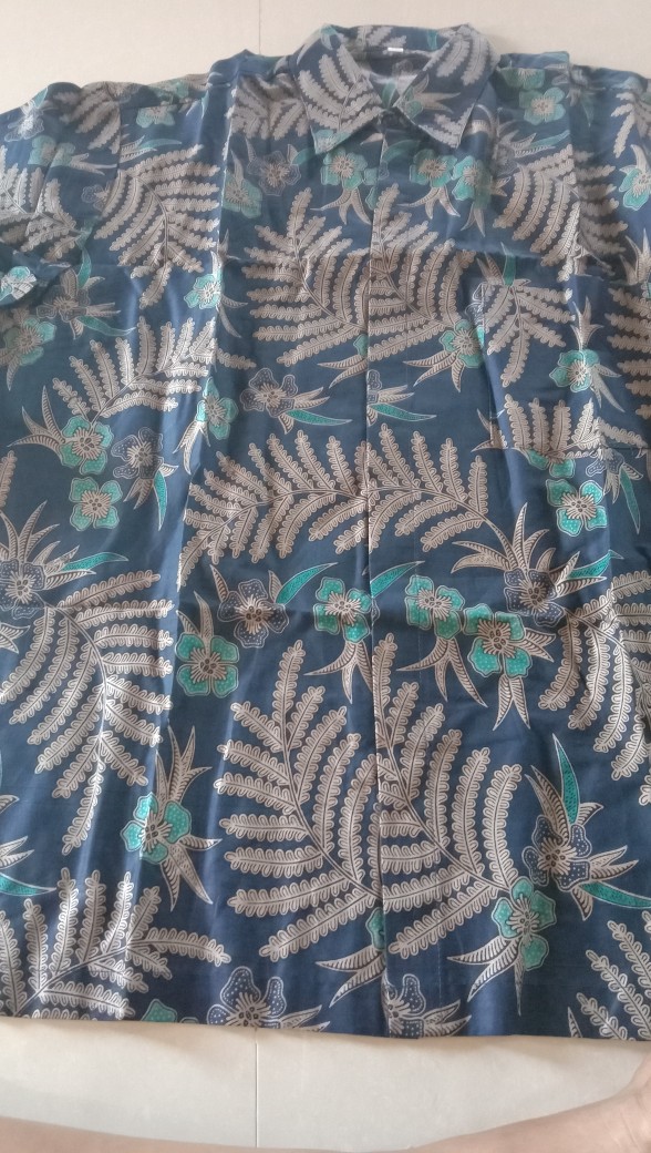 Kemeja Pria Batik Big Size 4l-5l Lengan Pendek Atasan Baju Hem Batik Jumbo Ukuran Besar Atr