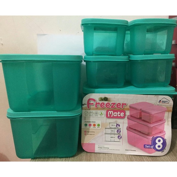 TOPLES FOOD CONTAINER FREEZER MATE BIGGY SET ISI 8PCS