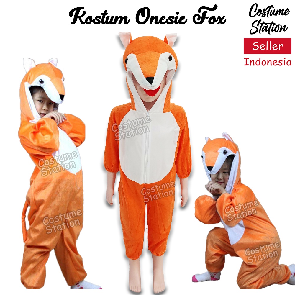 Kostum Onesie Fox / Costume Rubah Hewan Animal Binatang anak