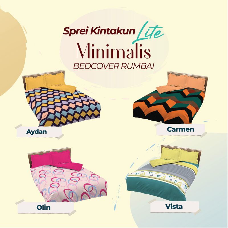 bedcover set rumbai KINTAKUN LITE 180×200 terlaris