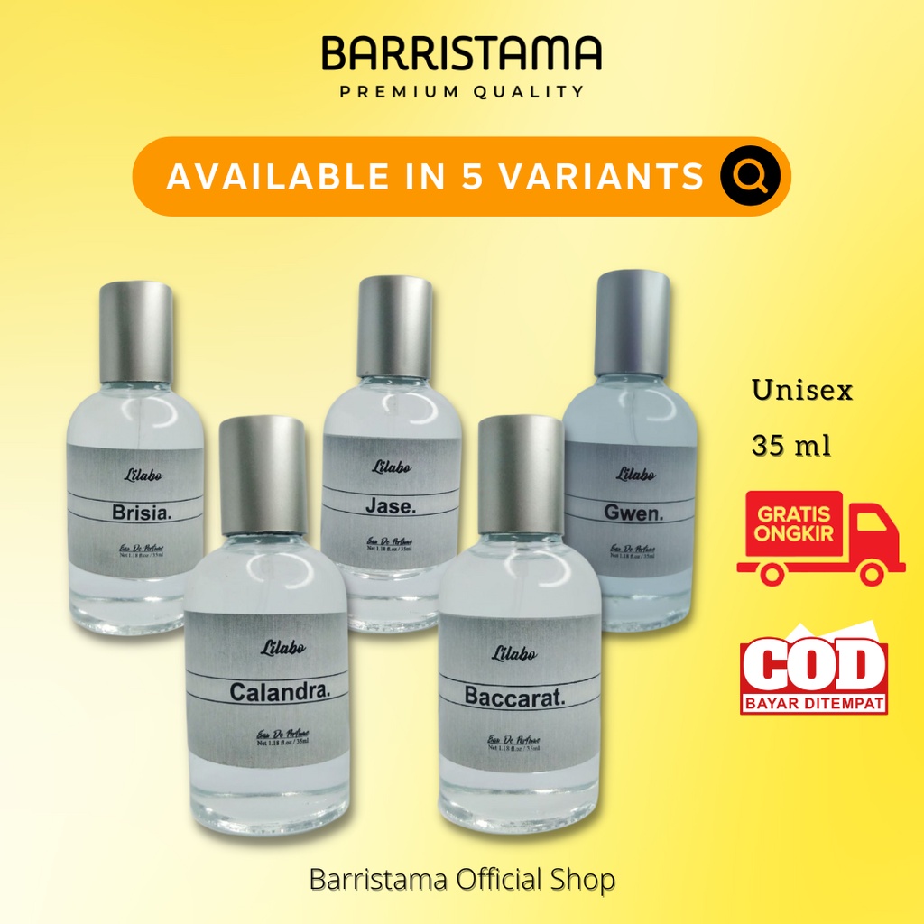 Parfume Lilabo - Eau De Parfume Unisex Best Seller - Parfum Baccarat Calandra Jase Brisia inspired by Andinskin