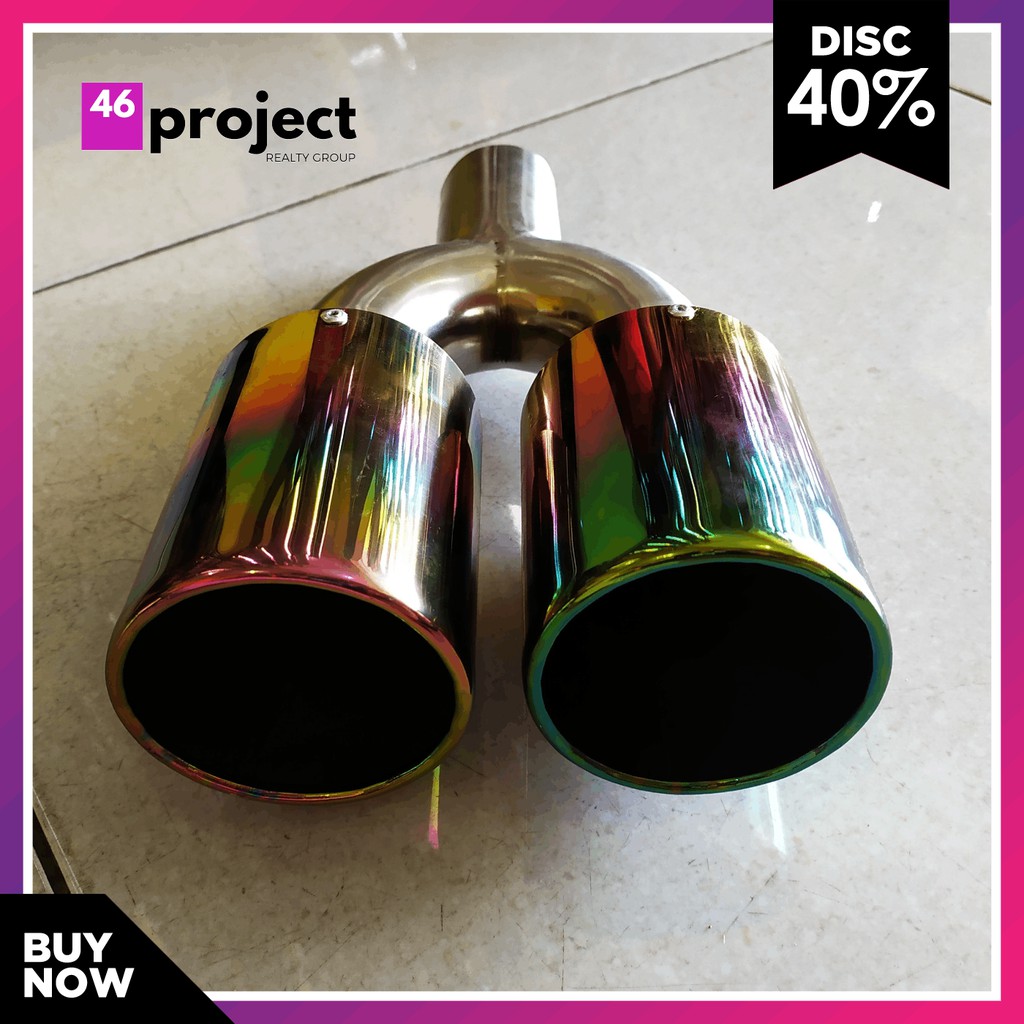 Knalpot SUOS-knalpot mobil racing suara Jet Bus-suos double pelangi