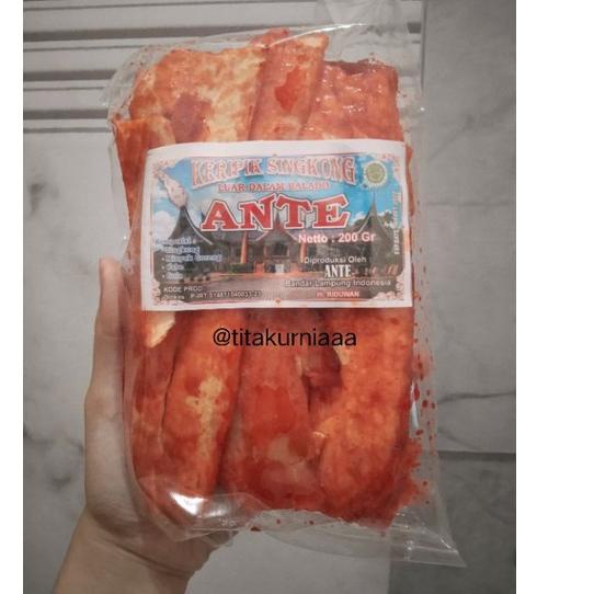 

Idt0T4f--Keripik Singkong ante pedas oleh oleh khas Lampung 200gr