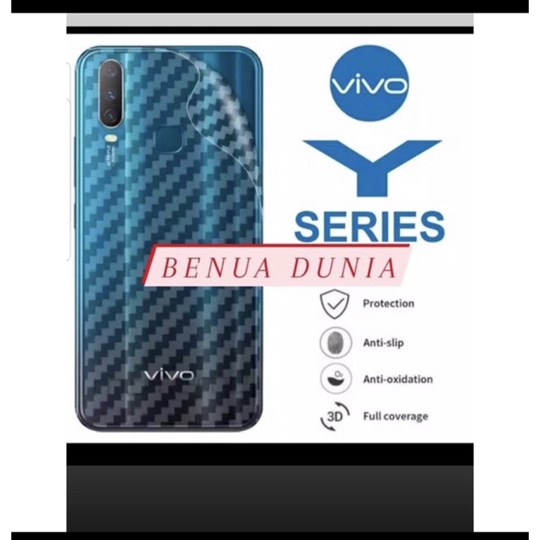 SKIN KARBON SAMSUNG A03S - ANTI GORES BELAKANG SAMSUNG A03S ANTI LECET - BENUA DUNIA