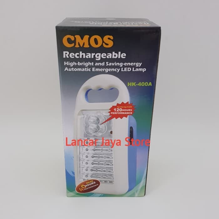 Lampu Emergency Cmos HK400A (Putih) Original