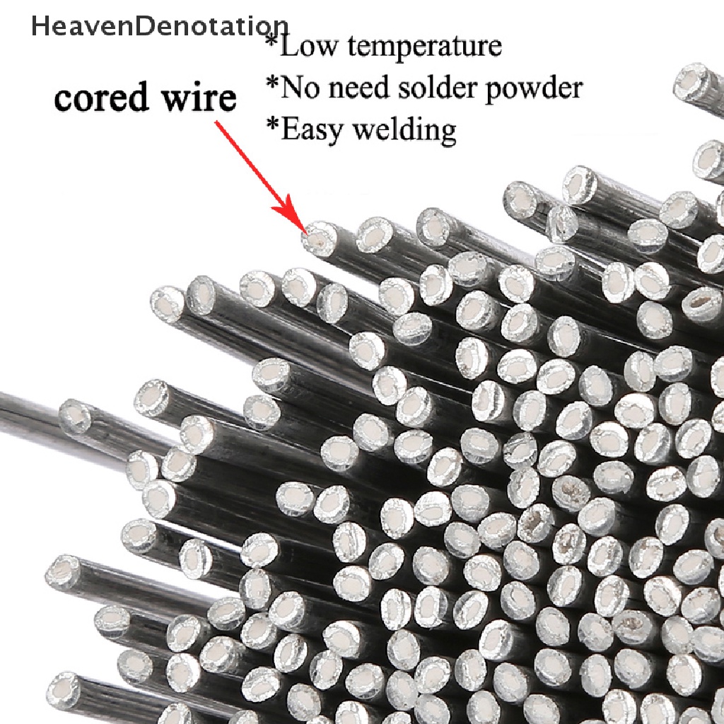 [HeavenDenotation] 20PCs Aluminium Flux Cored Weld Wire Easy Melt Welding Rod for Welding Soldering