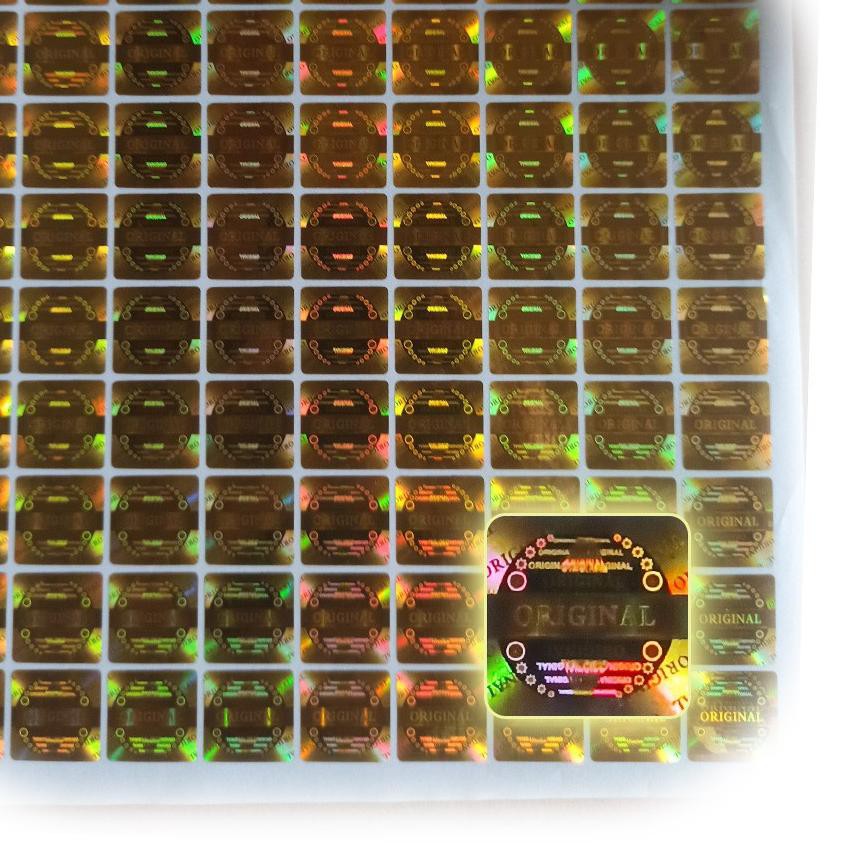 

Flash Sale!! KODE-770 Stiker Hologram Kotak gold