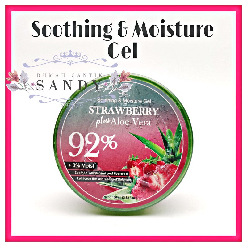 [ SYB ] Soothing &amp; Moisture Gel ~  Strawberry plus Aloe Vera 92 %