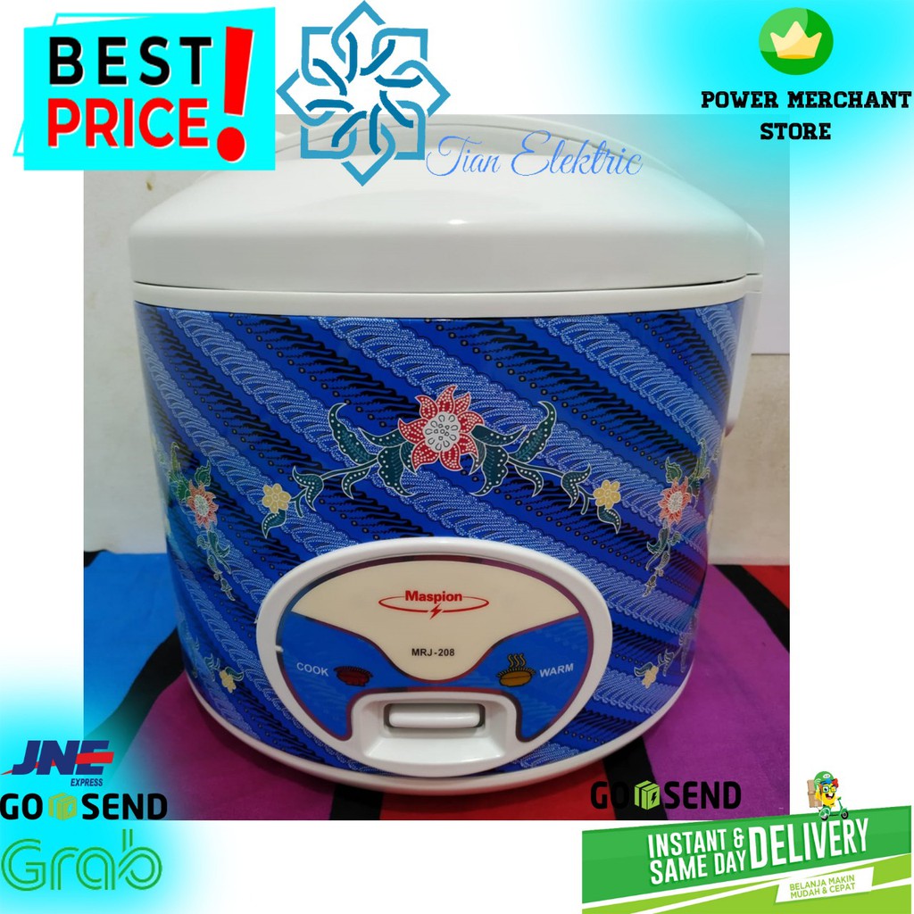 MASPION MRJ-208 Batik MagicCom/Rice Cooker 2Liter