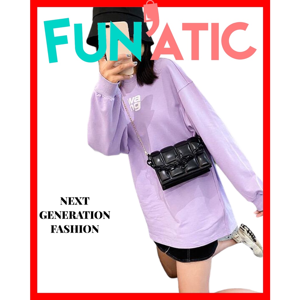 Funatic Tas Selempang Rantai Wanita Import Fashion Korea Uk 18 X 6 X 13.5cm FA965