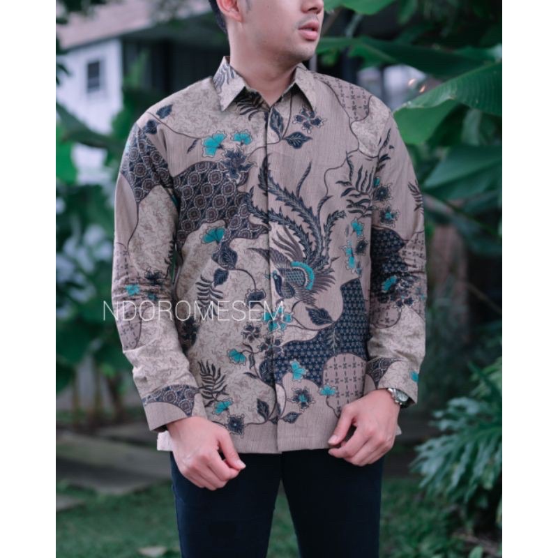 Kemeja Batik Pria Lengan Panjang Atasan Batik size M L XL XXL 3XL 4XL 5XL 6XL 7XL 8XL 9XL 10XL NUKUbatik